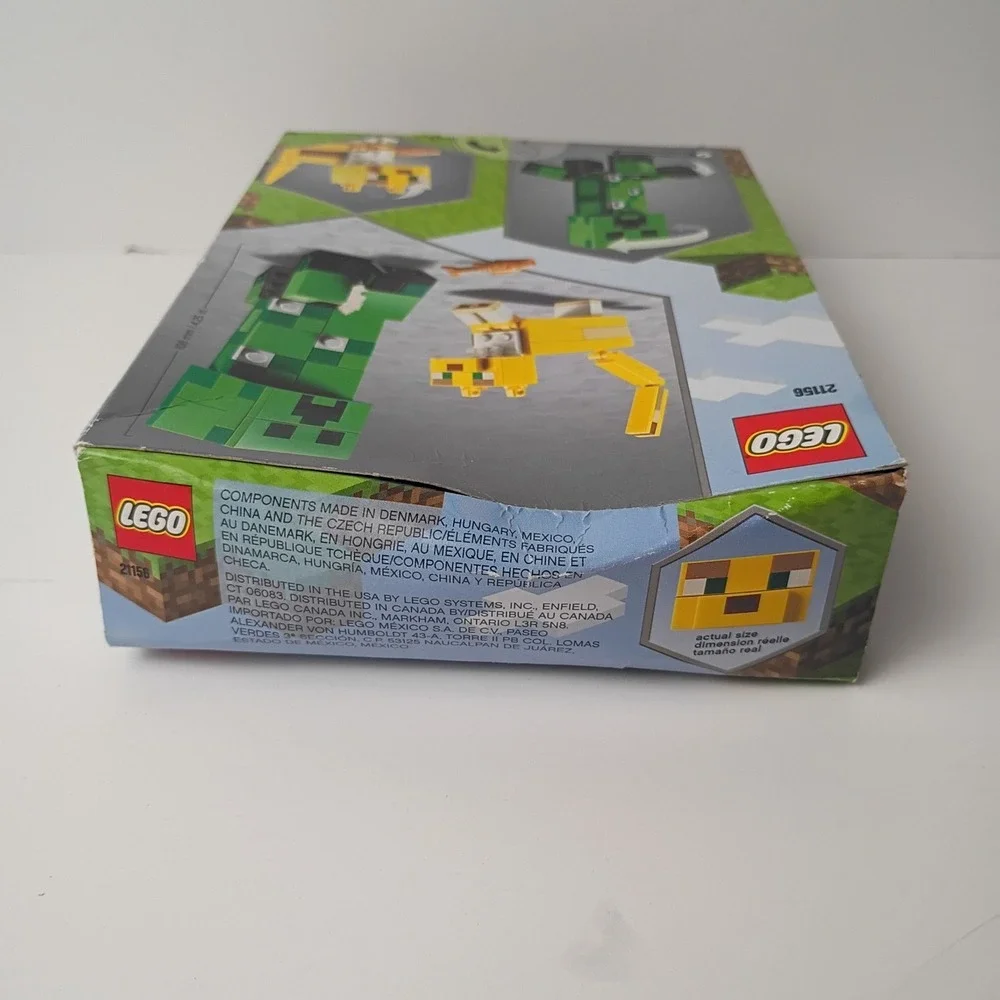 LEGO Minecraft: BigFig Creeper and Ocelot (21156) NEW SEALED Retired